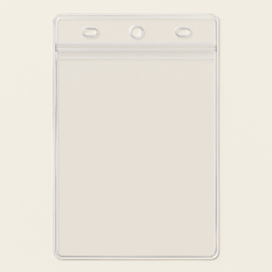 4.41" x 6.89" vertical badge holder for lanyards