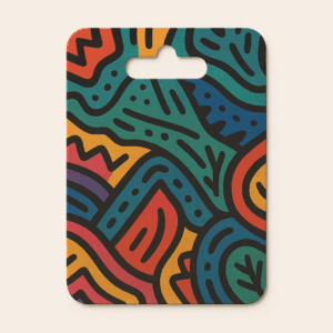Backer card with coated paper and matte lamination