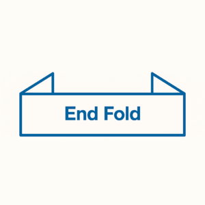 Woven Label with End Fold Style