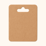 Brown color kraft paper backer card