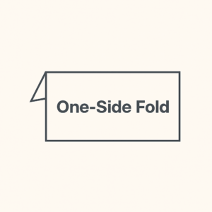 One Sided Fold Woven label