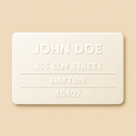 Plastic Card Insert For Luggage Tag